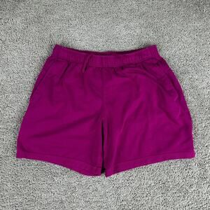 Nike Yoga Therma-Fit Core Shorts Mens Large Dynamic Berry Cotton Blend Gym